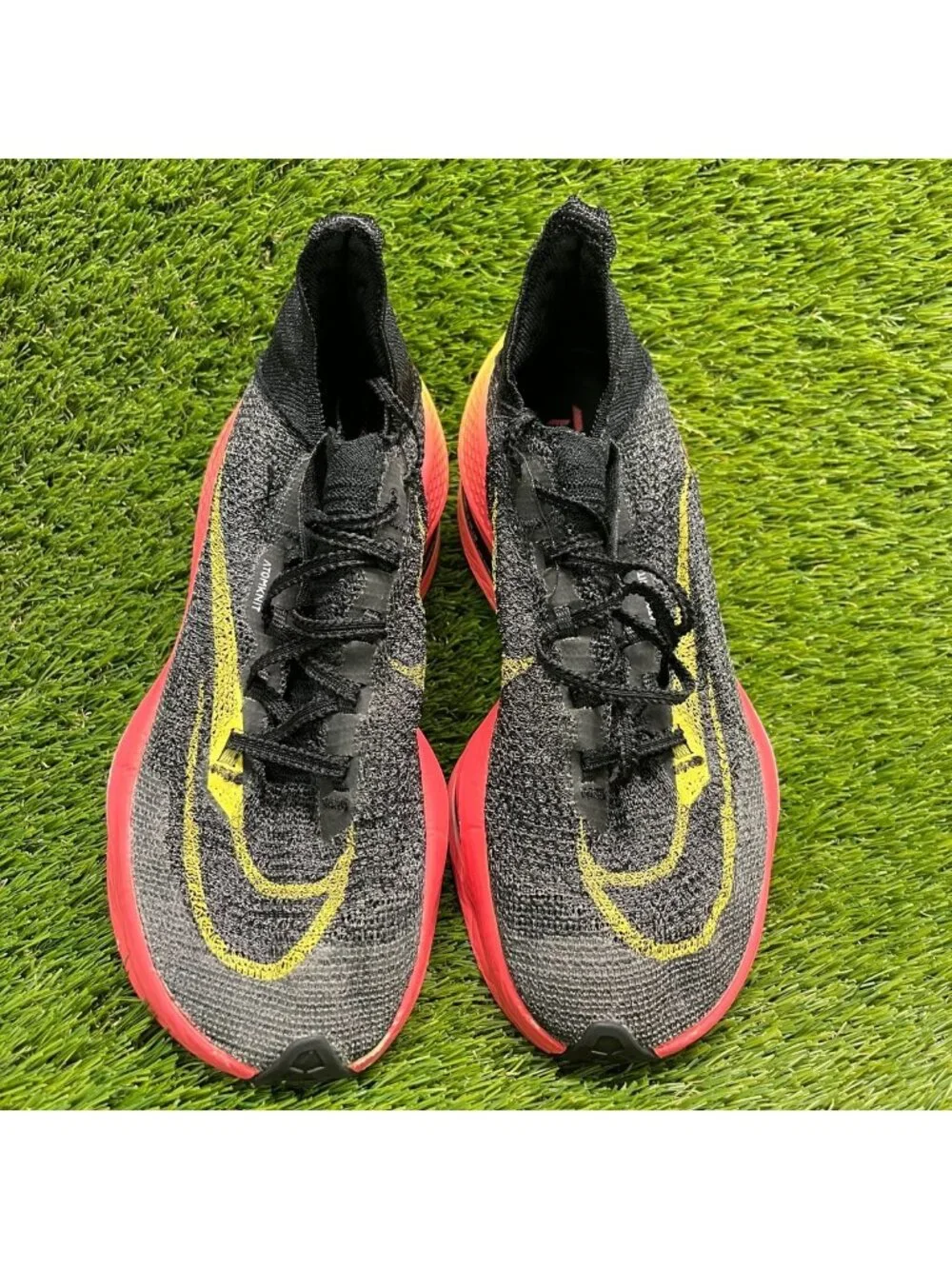 Nike Air Zoom Alphafly Next% 2 Womens Size 8 Black Orange Running Shoes Sneakers